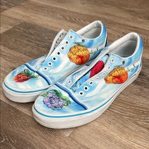 Vans X One Piece devil fruit classic lace up sneakers shoes 10w 8.5m anime